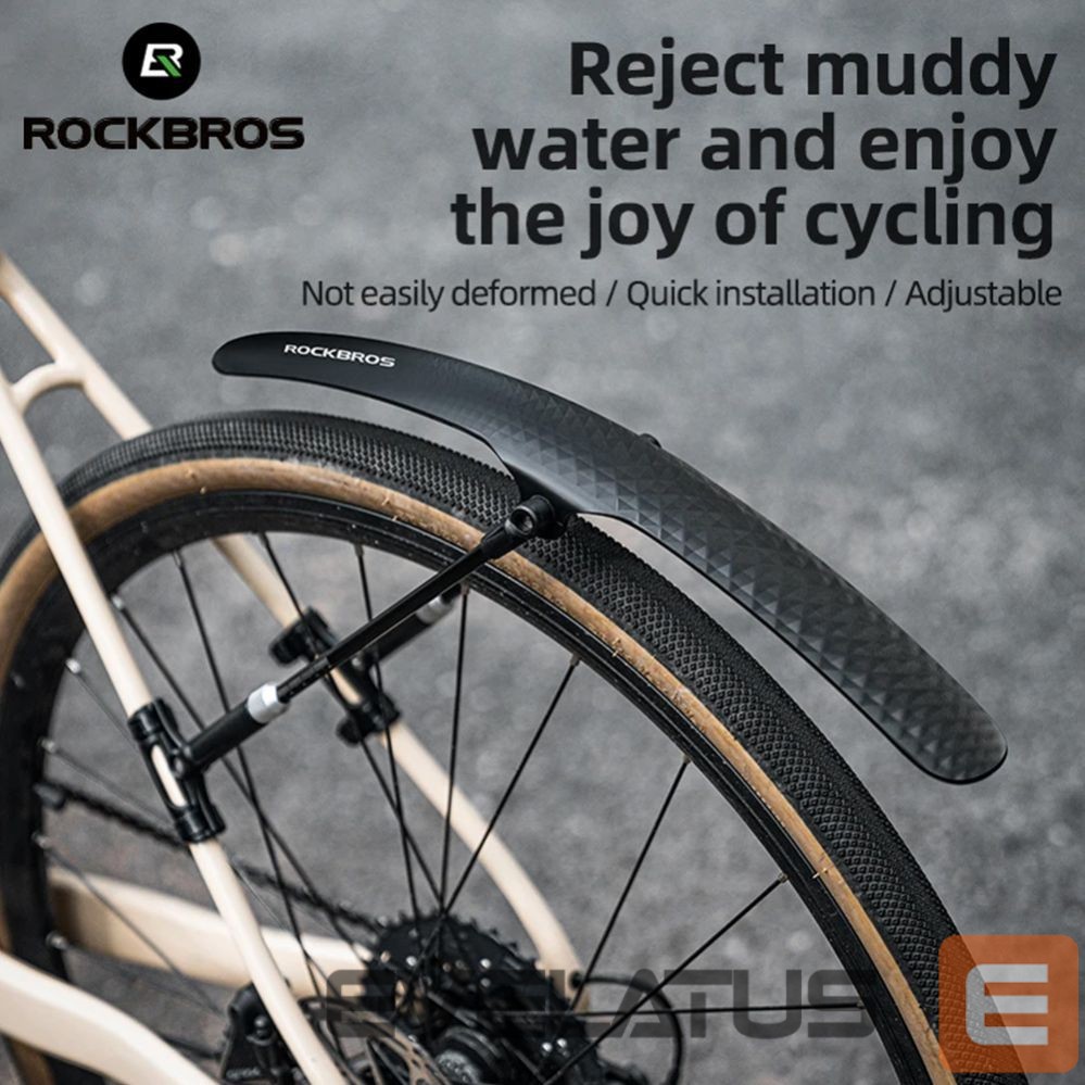 Dviračio priedas Rockbros Rockbros 28210007001 bicycle fender, universal, adjustable - black