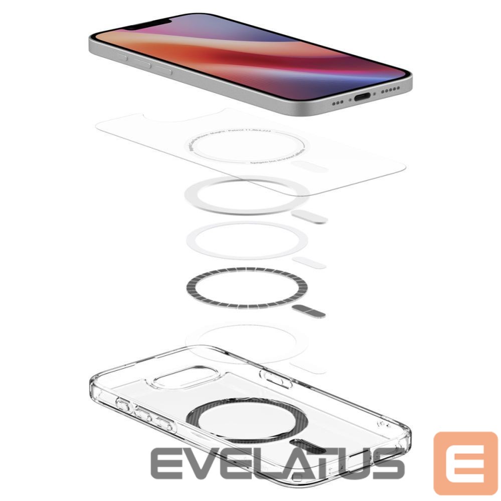 Nugarėlės dėklai Spigen Spigen Ultra Hybrid MagSafe iPhone 16e Carbon Fiber Case - Clear