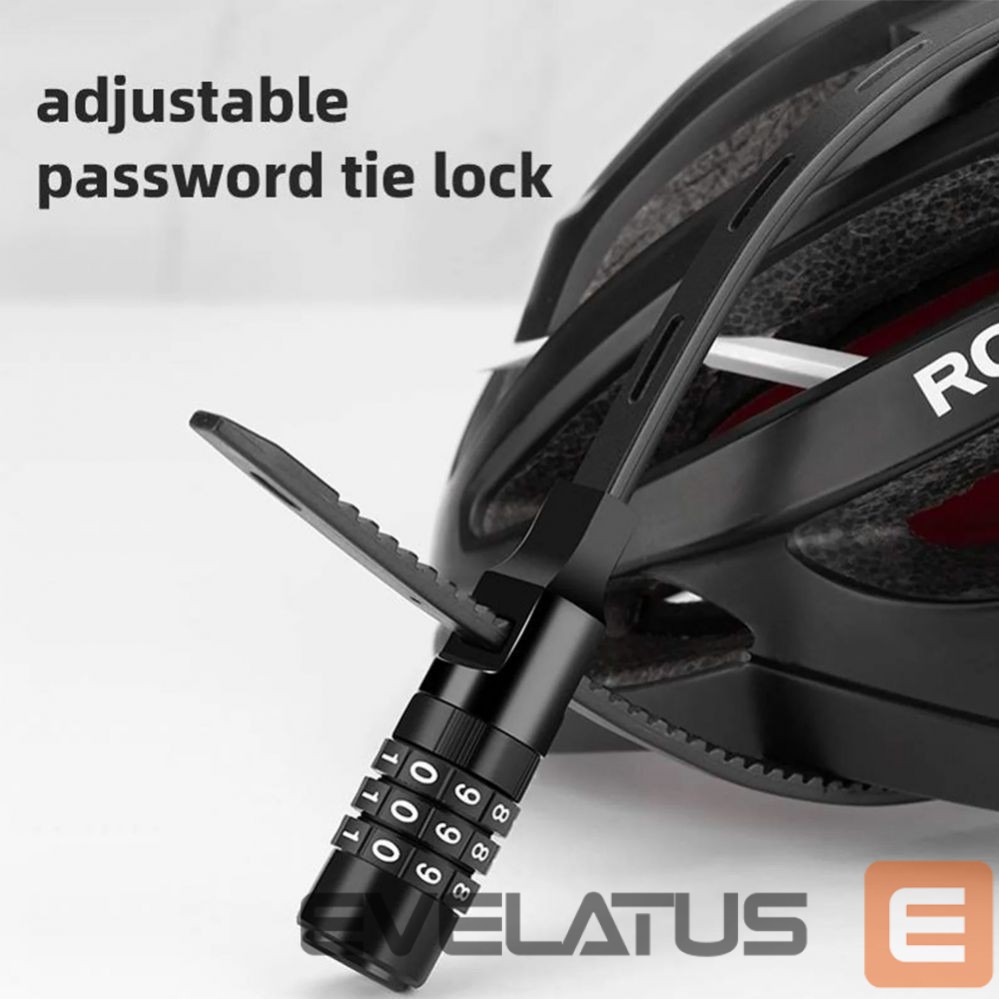 Dviračio priedas Rockbros Rockbros 3240001001 bicycle lock for 0.5 m combination - black