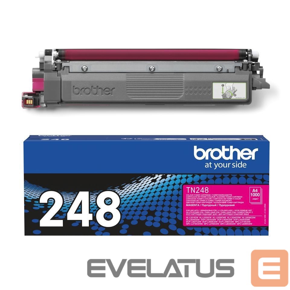 Eksploatacinės medžiagos spausdintuvams Brother TN248M Toner Cartridge, Magenta