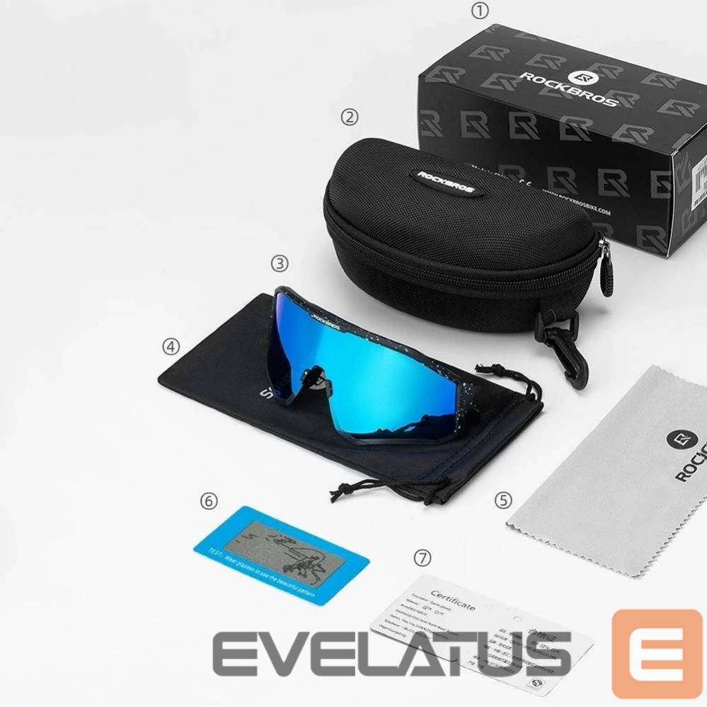 Dviračio priedas Rockbros Rockbros SP297 polarizing cycling glasses - black