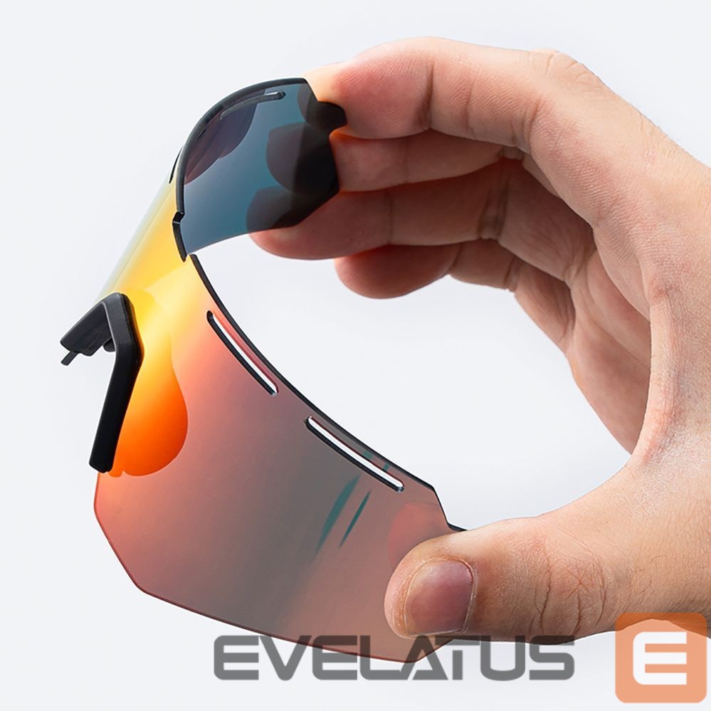 Kitos prekės Rockbros Rockbros Polarized Cycling Glasses with UV Protection and Corrective Insert - Gray