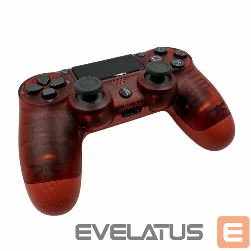 Valdiklis GameBox P4 Wireless Vibration Bluetooth Controller for Play Station 4 / PC / TV / TV Box Transparent