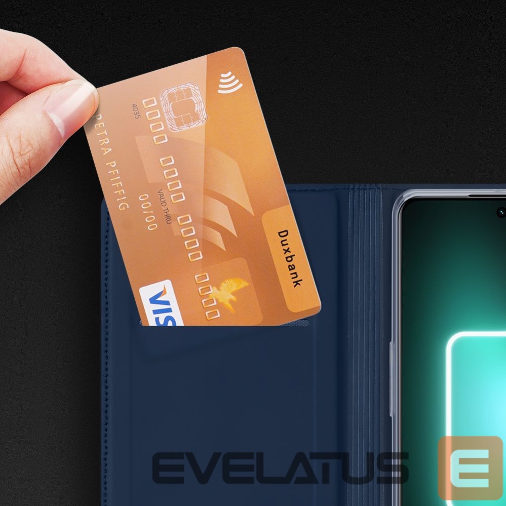 Nugarėlės dėklai Dux Ducis Dux Ducis Skin Pro Case For Realme GT Neo 5 / Realme GT3 Flip Cover Card Wallet Stand Black