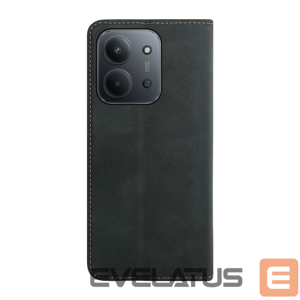 Knygos tipo dėklas dėklai Evelatus Xiaomi Redmi 15C 4G/5G Book Case Folio Black