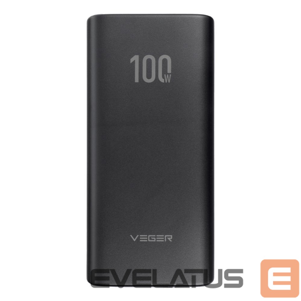 Išorinė baterija Veger Powerbank Veger T100 (W2032C-100) PD QC3.0 5A 100W 20000 mAh black