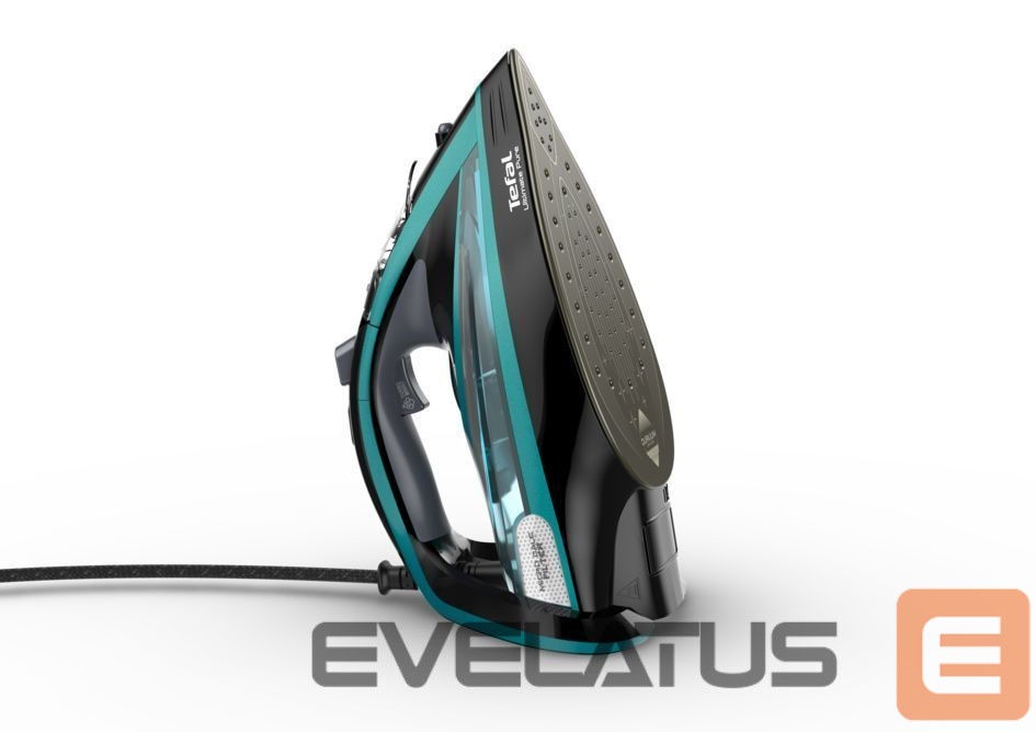 Lygintuvai TEFAL | Ultimate Pure FV9844E0 | Steam Iron | 3200 W | Water tank capacity 350 ml | Continuous steam 60 g/min | Steam boost performance 250 g/min | Blue/Black