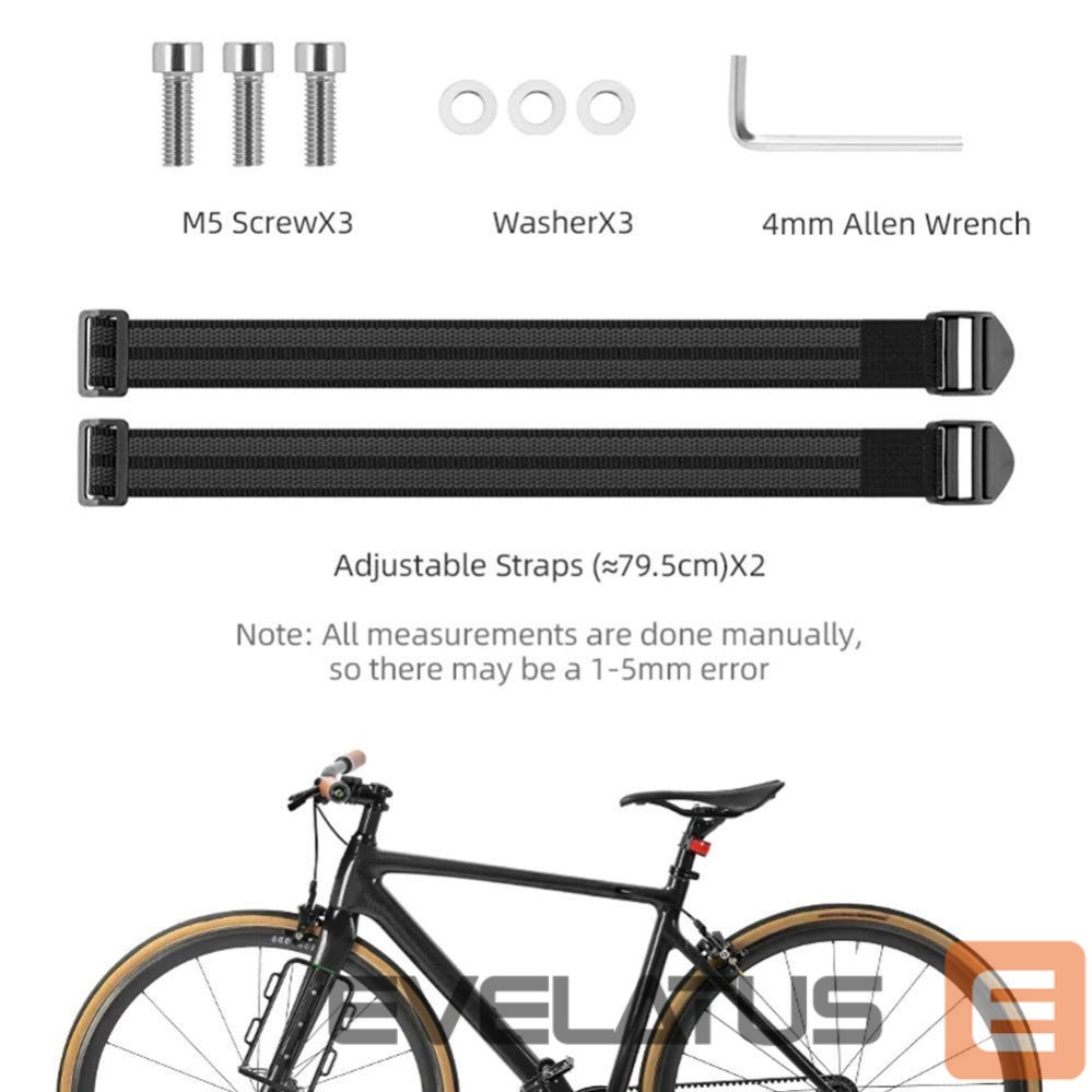 Dviračio priedas Rockbros Rockbros 33210010001 front bicycle shelf for bicycle fork - black