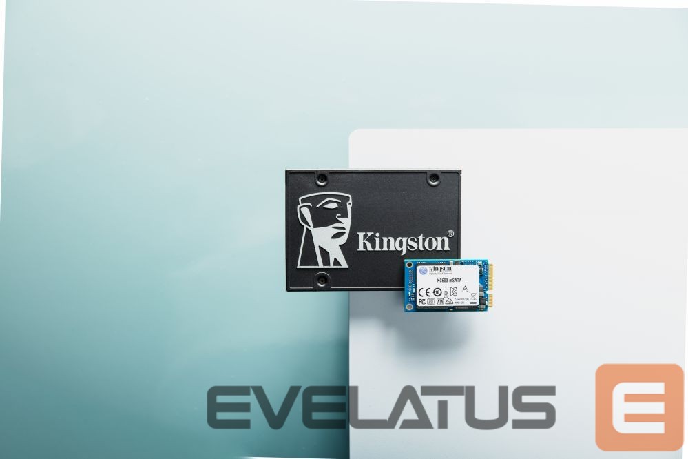 Kietasis diskas SDD Kingston KC600 512 GB, SSD interface mSATA, Write speed 520 MB/s, Read speed 550 MB/s