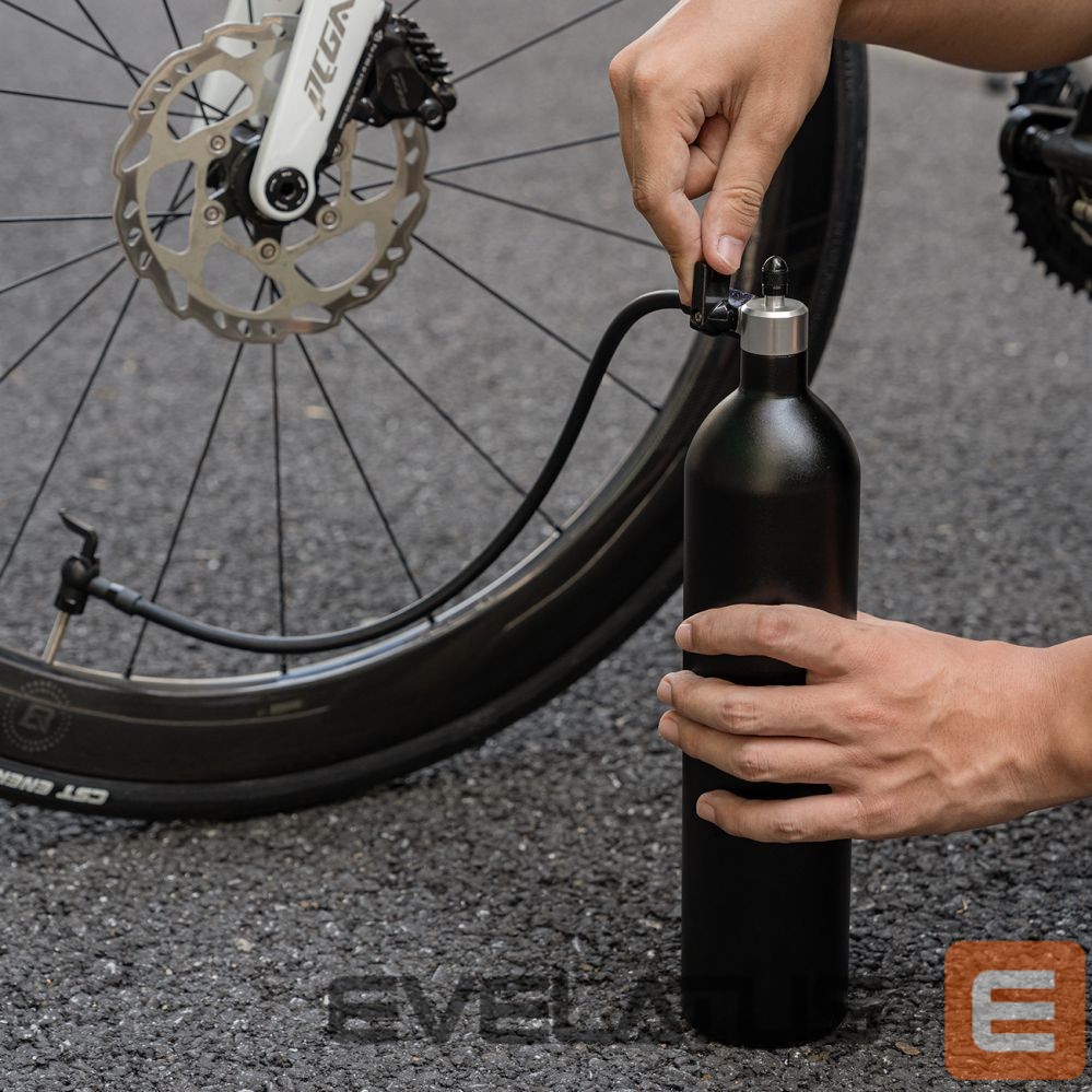 Kitos prekės Rockbros Rockbros Tubeless Tire Inflator 200 PSI 1.2l - Black