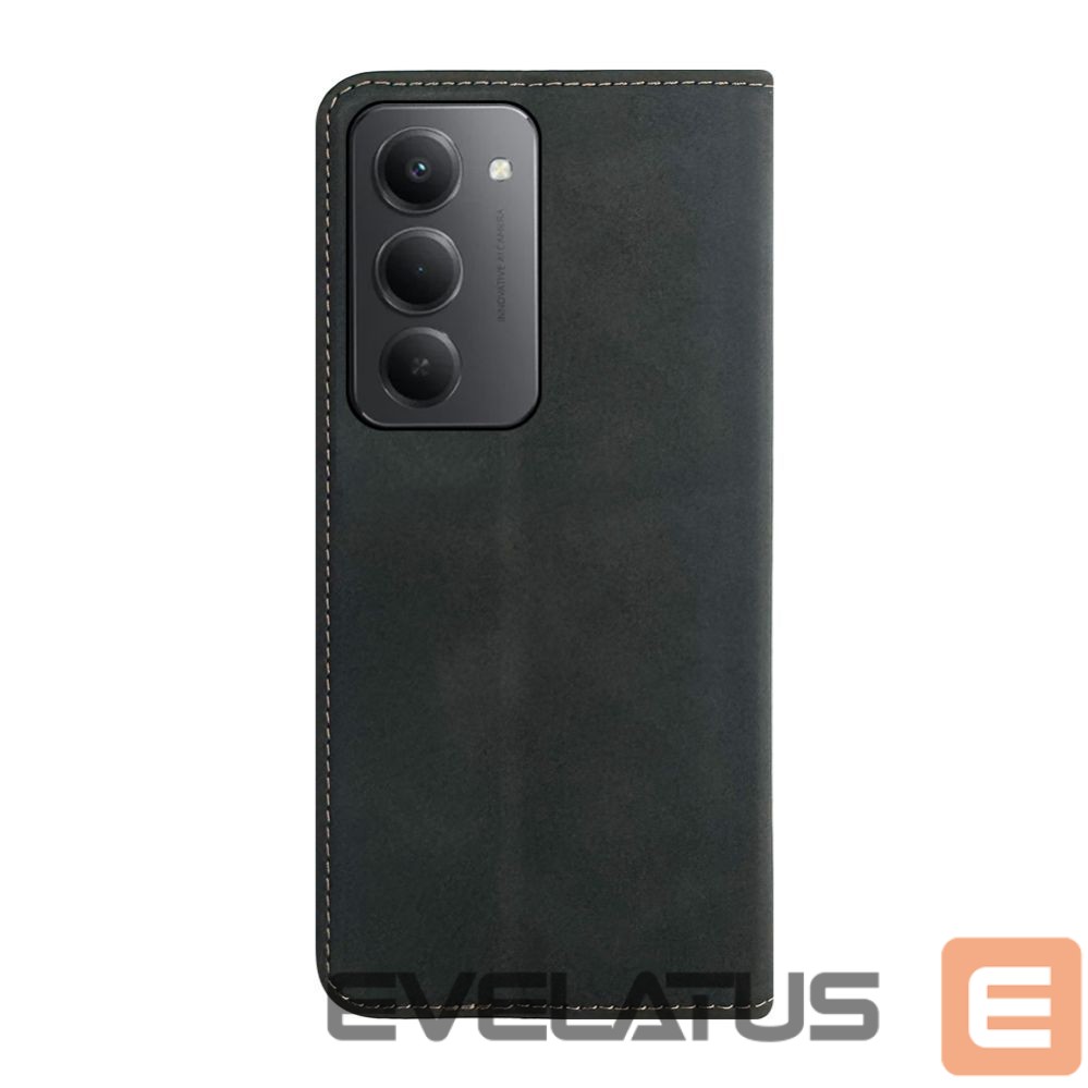 Knygos tipo dėklas dėklai Evelatus Xiaomi Redmi 15 4G Book Case Folio Black