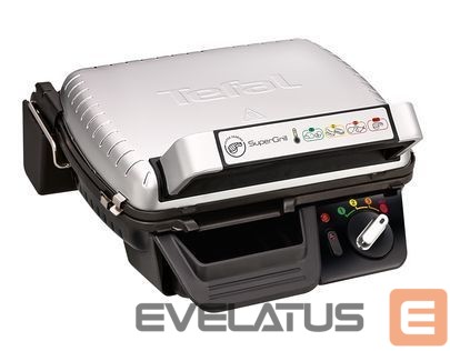 Stalo grotelės TEFAL SuperGrill Standard GC450B32 Contact, 2000 W, Stainless steel