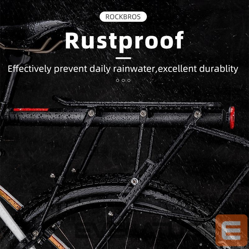 Dviračio priedas Rockbros Rockbros 33210004001 bicycle rack with shelf - black