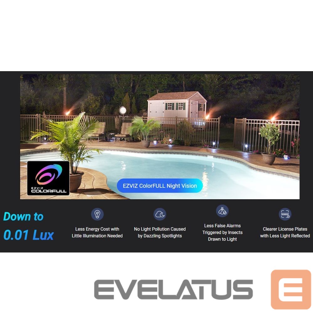 IP kameros EZVIZ H80x Outdoor IP65 Dual lens 8MP+2MP 4K Camera Pan & Tilt 360 MicroSD / Night vision White