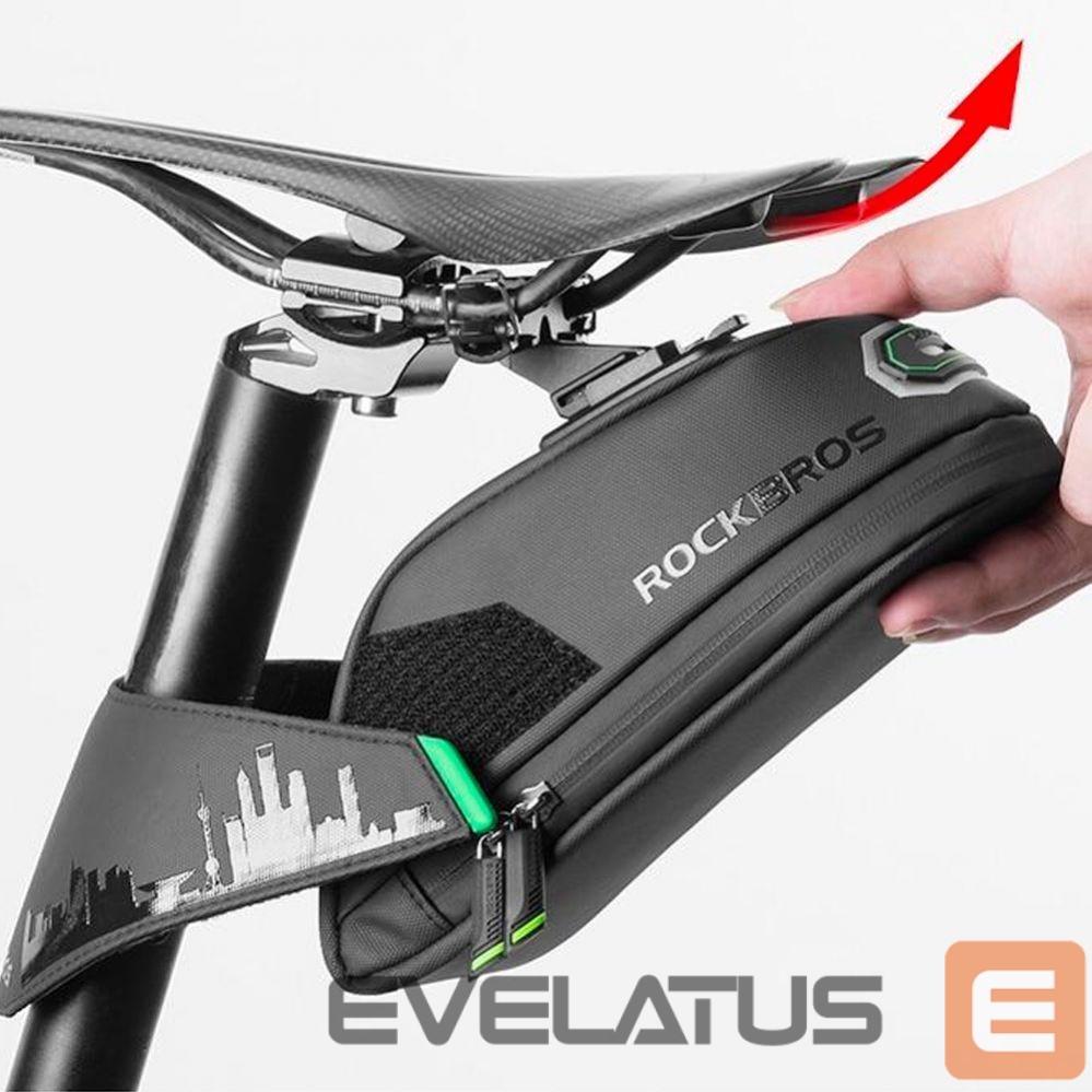 Dviračio priedas Rockbros Rockbros C27-1 bicycle bag under the saddle - black