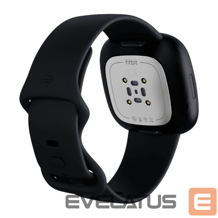 Išmanusis laikrodis Fitbit Sense Graphite Stainless Steel Carbon Black
