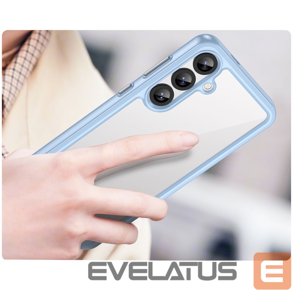 Nugarėlės dėklai Hurtel Outer Space Case for Samsung Galaxy A36 Cover with Flexible Frame - Blue