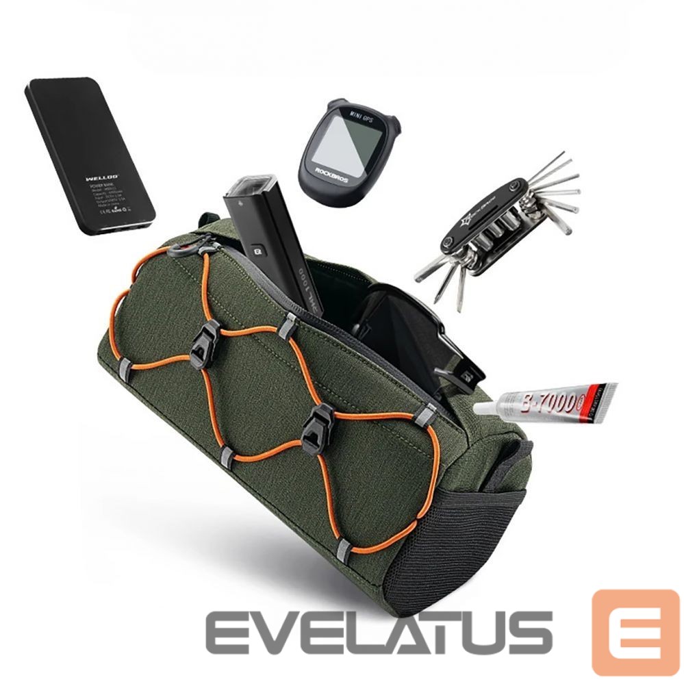Dviračio priedas Rockbros Rockbros 30110054001 bicycle handlebar bag 2.2 l - green