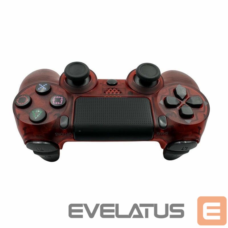 Valdiklis GameBox P4 Wireless Vibration Bluetooth Controller for Play Station 4 / PC / TV / TV Box Transparent