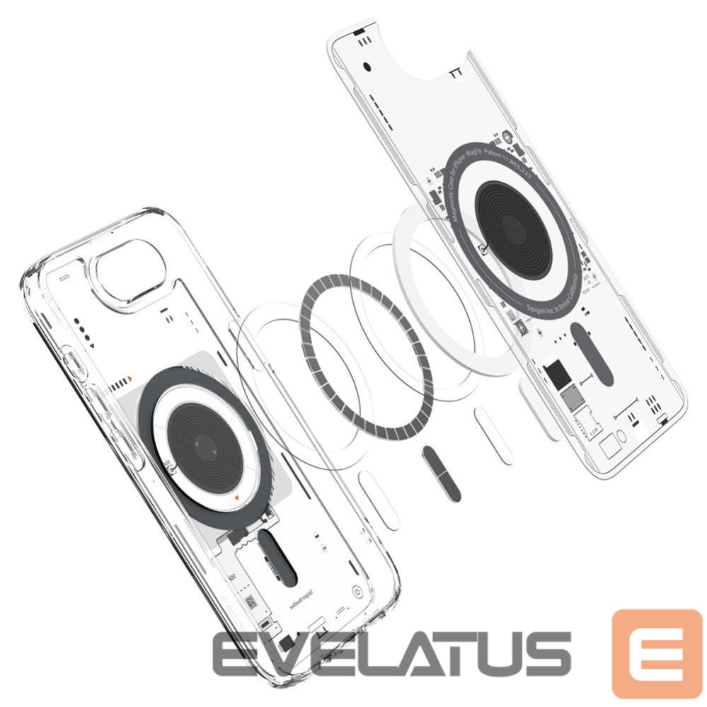 Nugarėlės dėklai Spigen Spigen Ultra Hybrid MagSafe Case for iPhone 16e Neo One - Clear