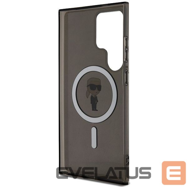 Nugarėlės dėklai Karl Lagerfeld Karl Lagerfeld IML Ikonik MagSafe Case for Samsung Galaxy S24 Ultra - Black
