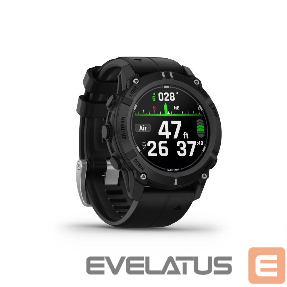 Išmanusis laikrodis Garmin Descent G2 Black with Black Band