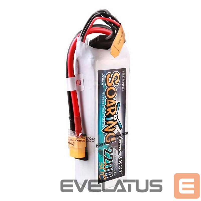 Serveris – kiti priedai Gens ace Gens ace G-Tech Soaring 2200mAh 14.8V 30C 4S1P Lipo Battery Pack with XT60 plug