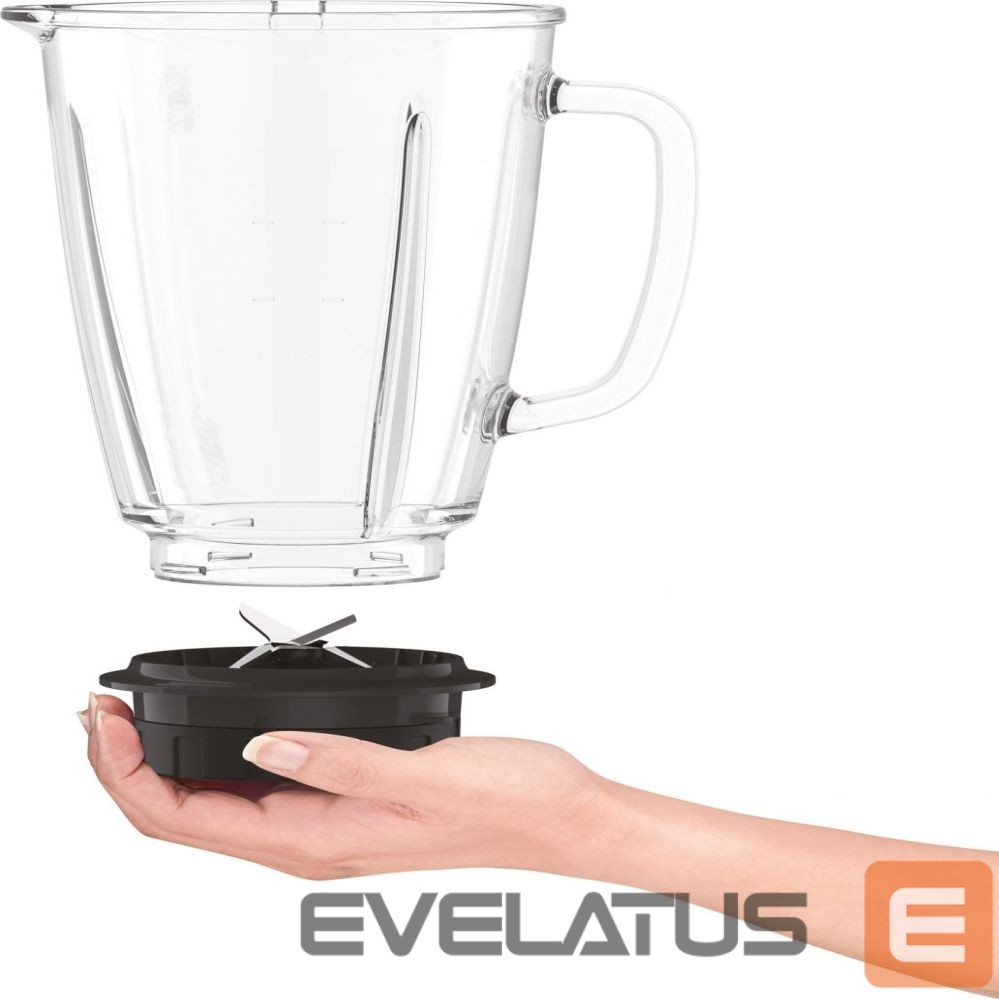 Maišytuvai ir maišytuvai TEFAL Blender BL438831 BlendForce Tabletop, 800 W, Jar material Glass, Jar capacity 1.25 L, Ice crushing, Black