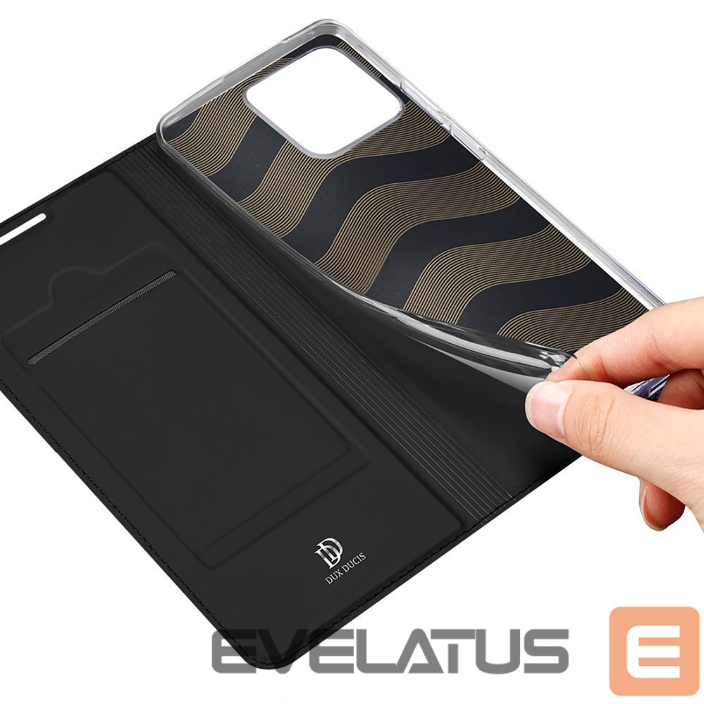 Nugarėlės dėklai Dux Ducis Dux Ducis Skin Pro Holster Cover with Flap Realme Narzo 50A black