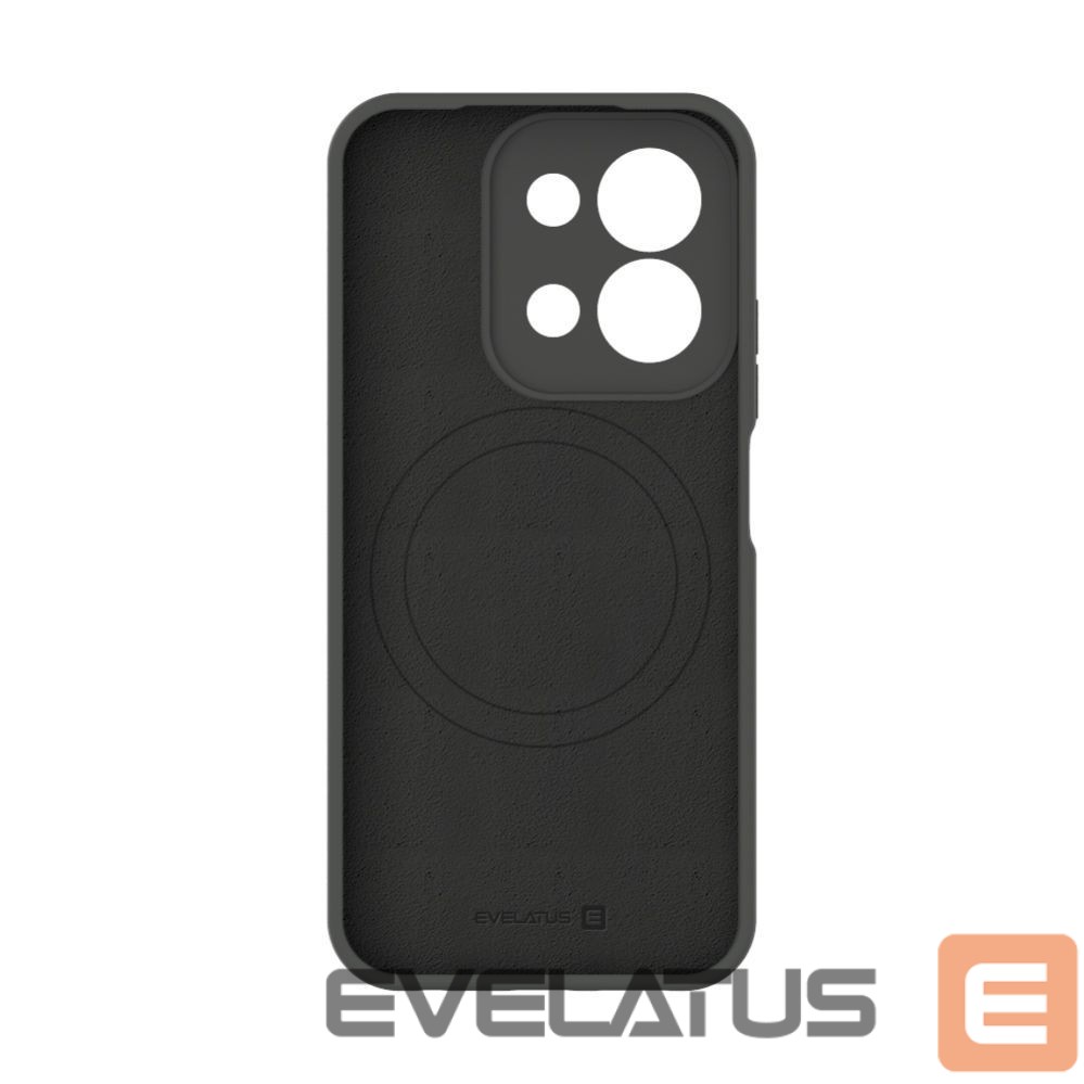 Nugarėlės dėklai Evelatus Xiaomi Redmi 15C 4G/5G Premium Magnetic Soft Touch Silicone Case Dark Grey