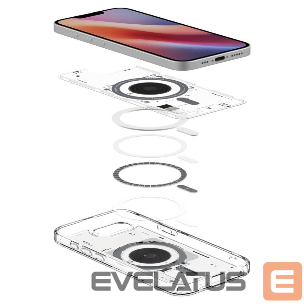 Nugarėlės dėklai Spigen Spigen Ultra Hybrid MagSafe Case for iPhone 16e Neo One - Clear