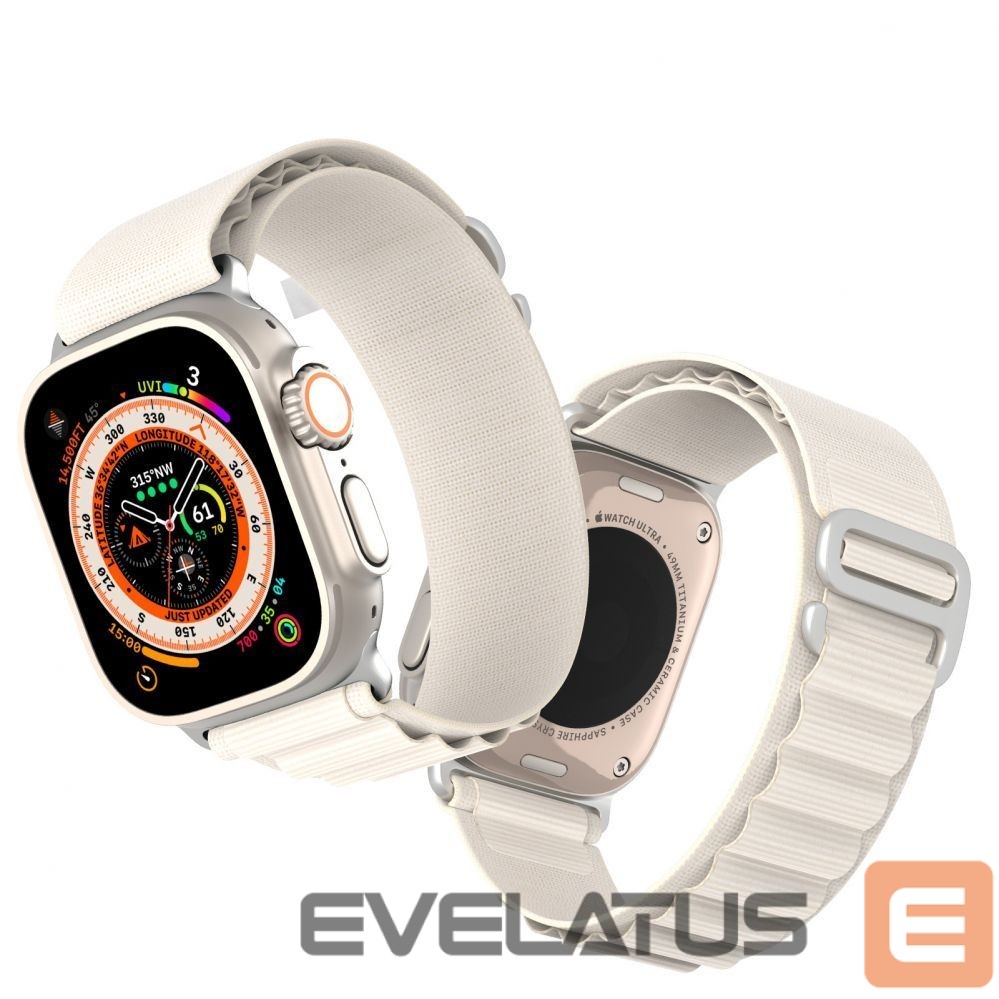 Dirželis Dux Ducis Apple Sport Buckle Strap for Apple Watch 42/44/45/46/49MM Starlight