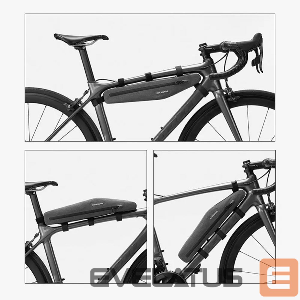 Dviračio priedas Rockbros Rockbros AS-052 waterproof bicycle bag for frame - gray
