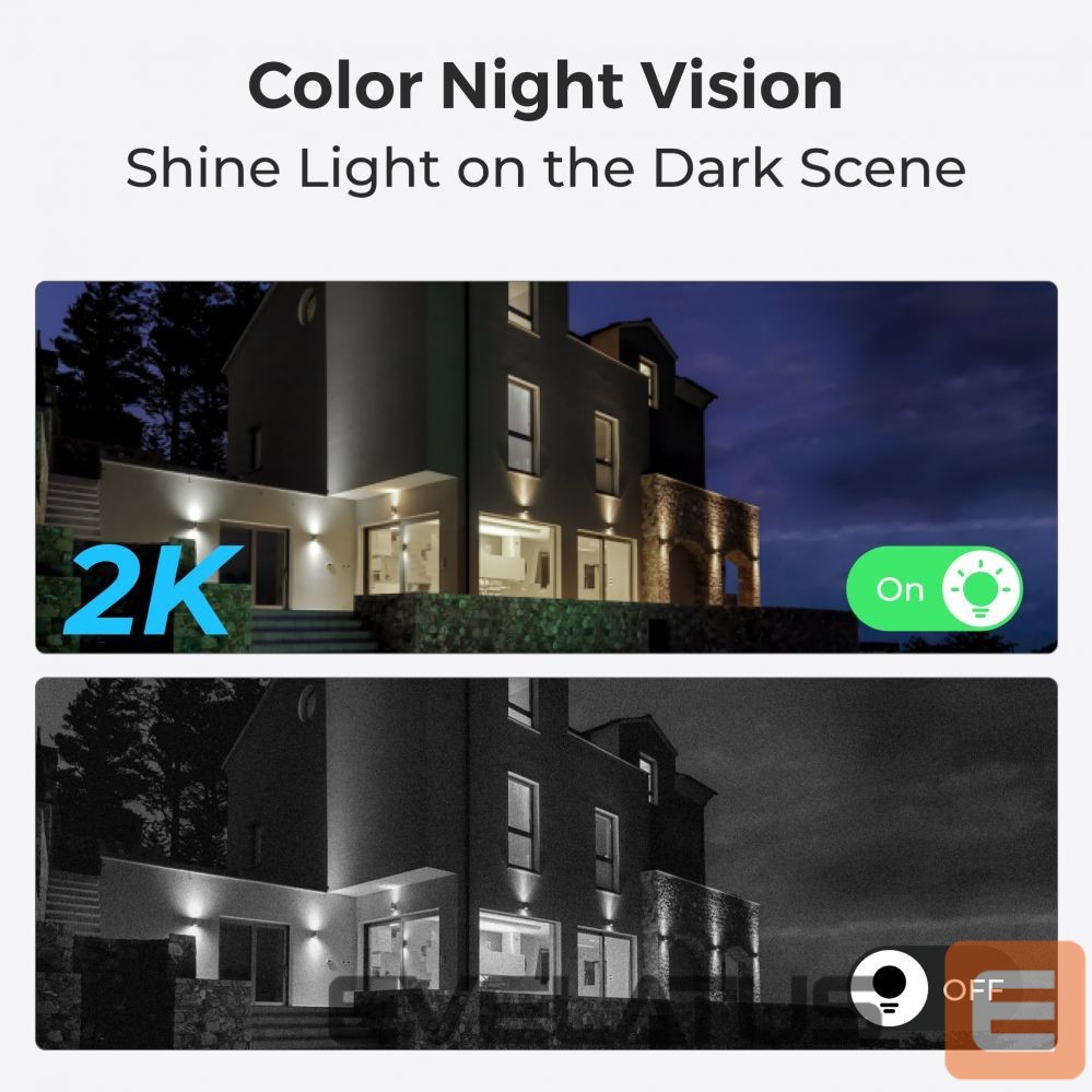 Internetinė kamera Reolink Smart WiFi Camera with Motion Spotlights E Series E540 PTZ 5 MP 2.8-8/F1.6 IP65 H.264 Micro SD, Max. 256 GB