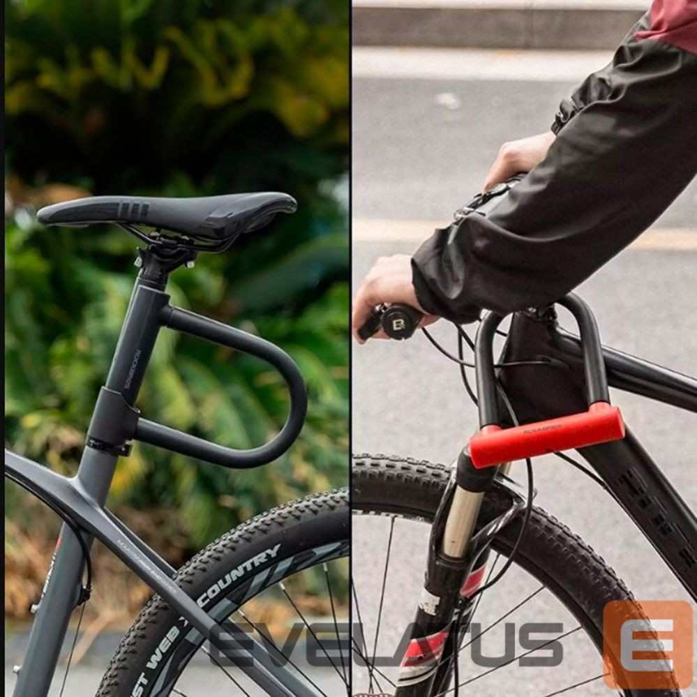 Dviračio priedas Rockbros Rockbros RKS610-BK U-lock bicycle lock - black