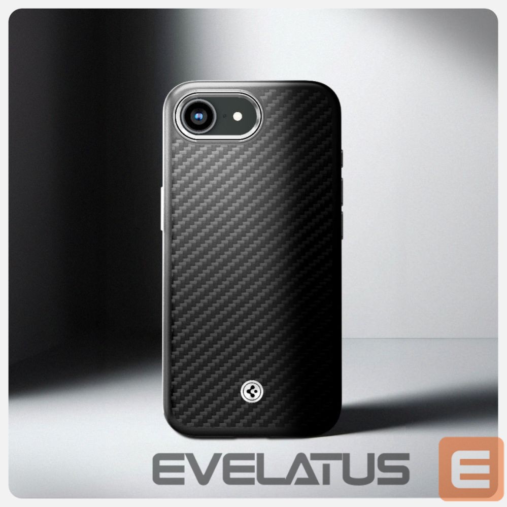 Nugarėlės dėklai Spigen Spigen Enzo Aramid MagSafe iPhone 16e Case - Black