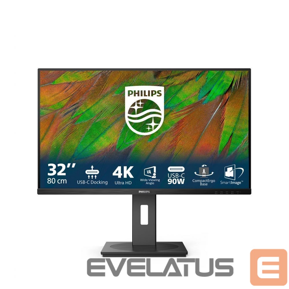 Monitoriai Mmd-monitors & displays PHILIPS 32B1U3900/00 Monitor 31.5i UHD