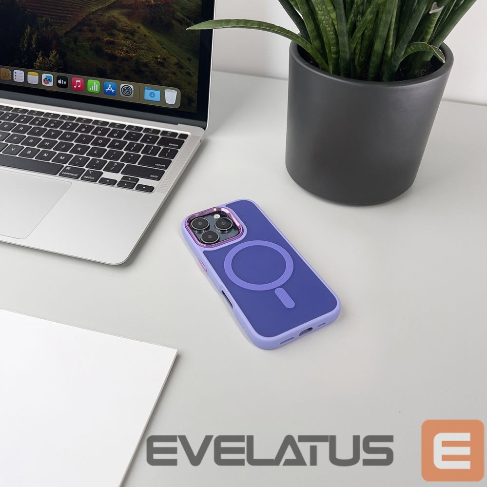 Nugarėlės dėklai Wozinsky Wozinsky Fashion Case MagSafe for Samsung Galaxy S25 - purple