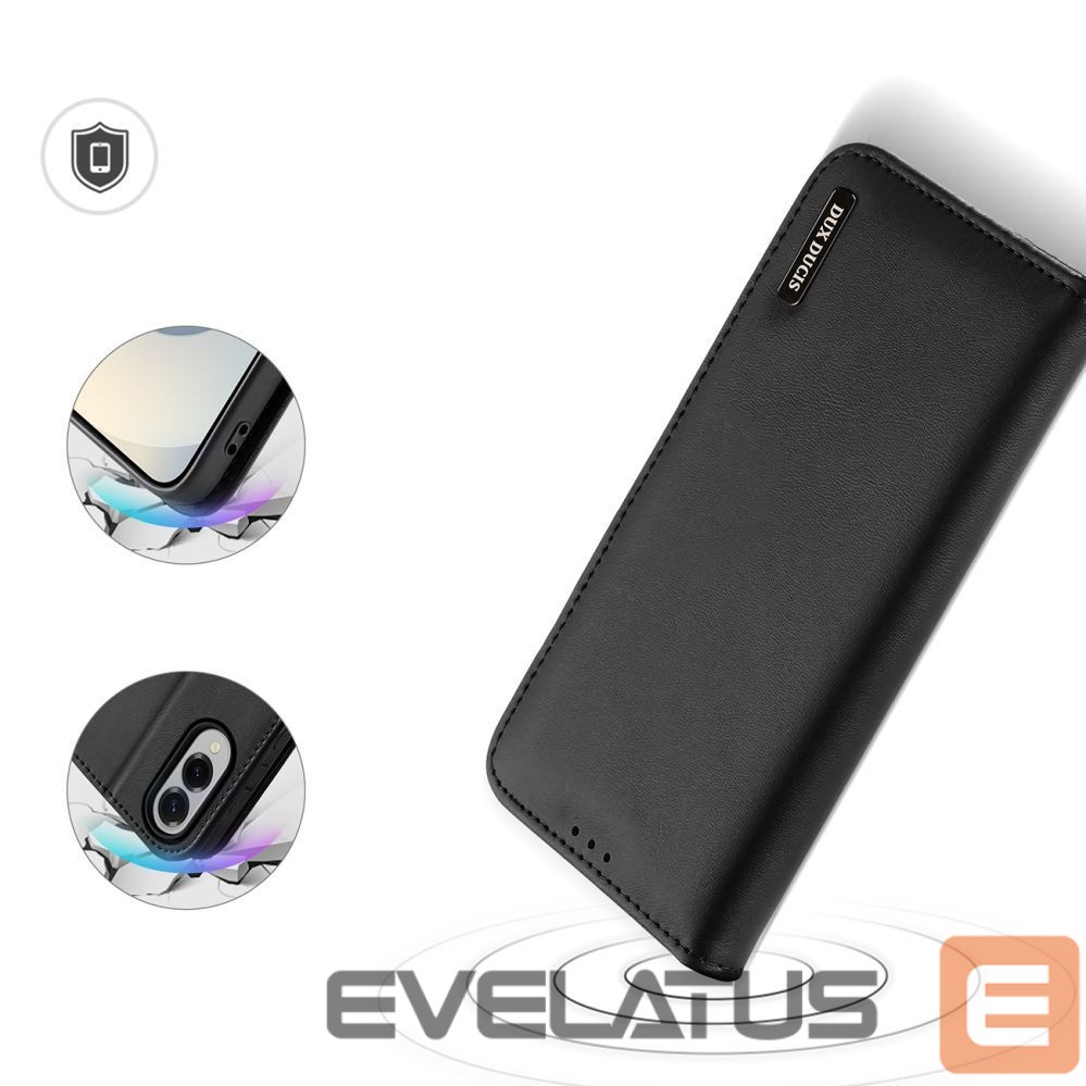Nugarėlės dėklai Dux Ducis Dux Ducis Hivo Samsung Galaxy S25 Edge Case with Flip and RFID Protection - Black