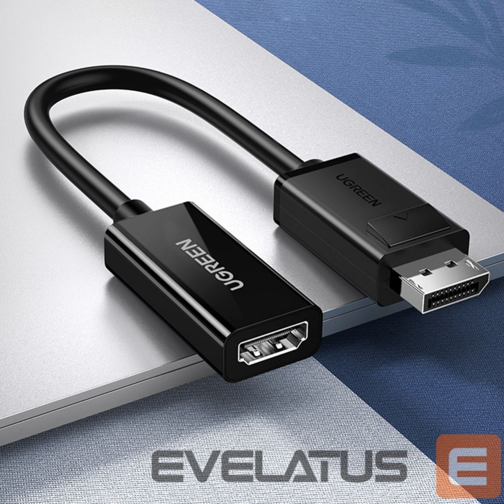 Kabelis Ugreen MM137 40363 DisplayPort (Male) to HDMI (Female) 4K/1080p Adapter - Black Black