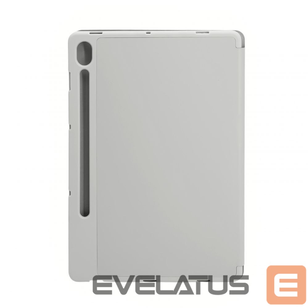 Knygos tipo dėklas Evelatus Galaxy Tab S9 Tablet case with imitate microfiber inside Silver