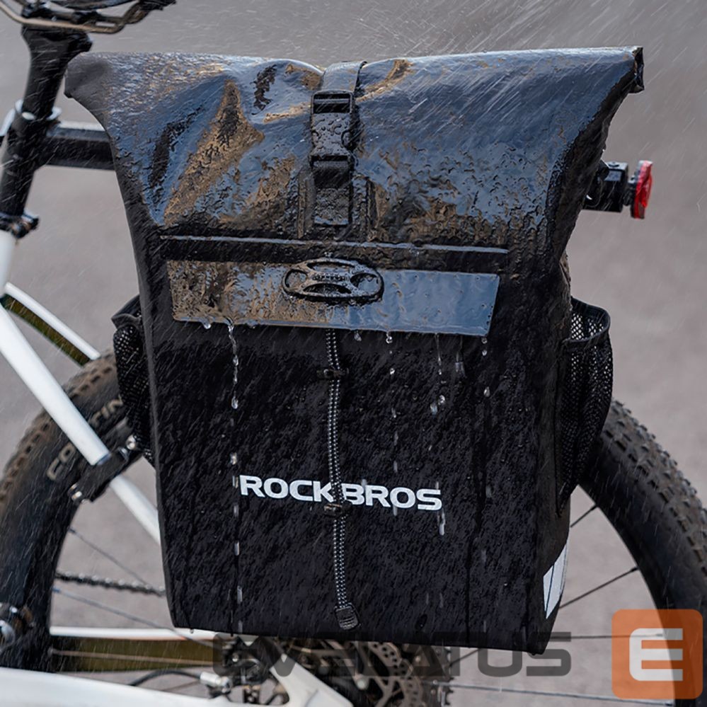Dviračio priedas Rockbros Rockbros Bike Bag with Backpack Function, Waterproof, with Helmet Attachment 18l - Black