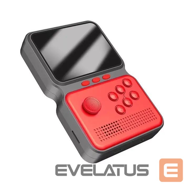 Žaidimų konsolės GameBox M3 16bit Portable Retro Game console with 900 games 3'' HD LCD / TV RCA cable Red