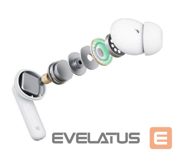 Belaidės ausinės 3MK LifePods Protection Bluetooth 5.3 ANC technology White