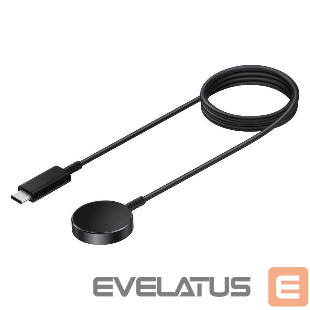 Adapteriai Samsung Samsung fast wireless charger for Samsung Galaxy Watch 3/4/5, Galaxy Active / Active 2 smartwatches black (EP-OR900BBEGWW)
