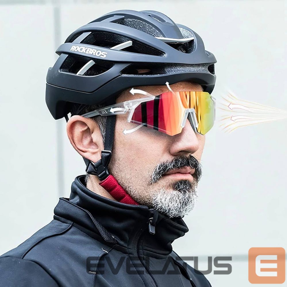 Dviračio priedas Rockbros Rockbros SP291 photochromic UV400 cycling glasses - white