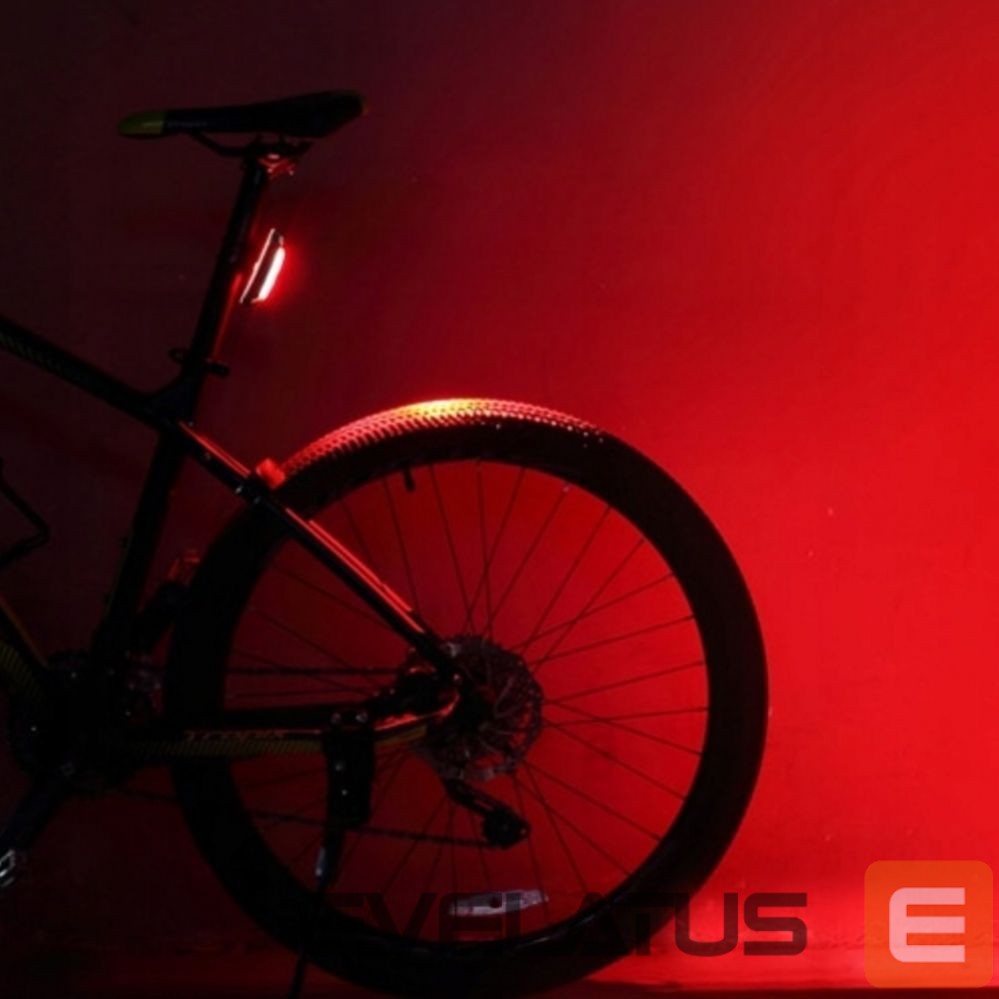 Dviračio priedas Rockbros Rockbros A54BK Rear Bike Light + Micro USB - USB-A Cable - Black