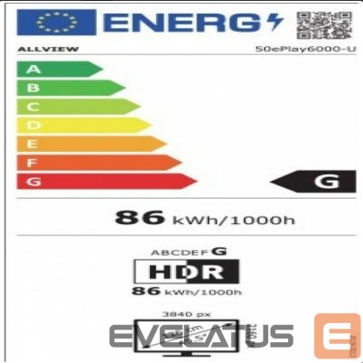Televizoriai Allview - 50ePlay6000-U 50in 4K UHD LED Smart Android TV