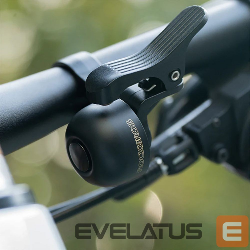 Dviračio priedas Rockbros Rockbros 34210007002 bicycle bell for the right side of the handlebar - black