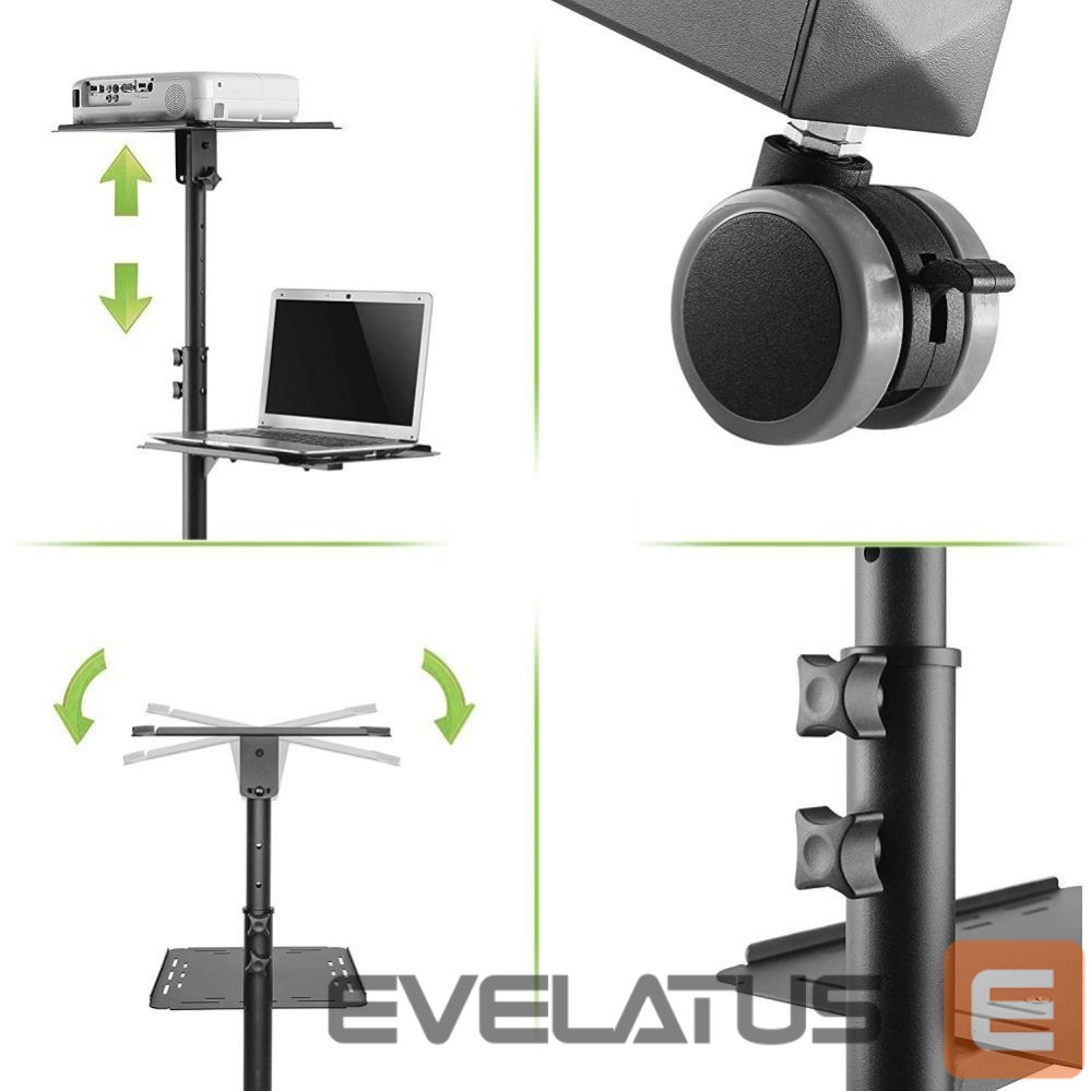 Ekrano apsauga Techly TECHLY Universal Adjustable Trolley